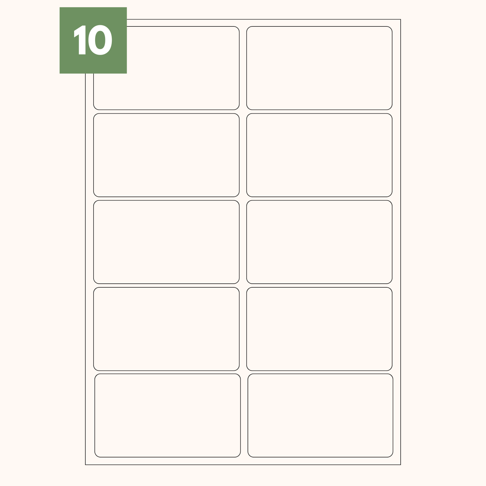 A4 Sheet Address Labels