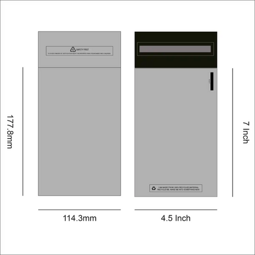 Grey Mailing Bags