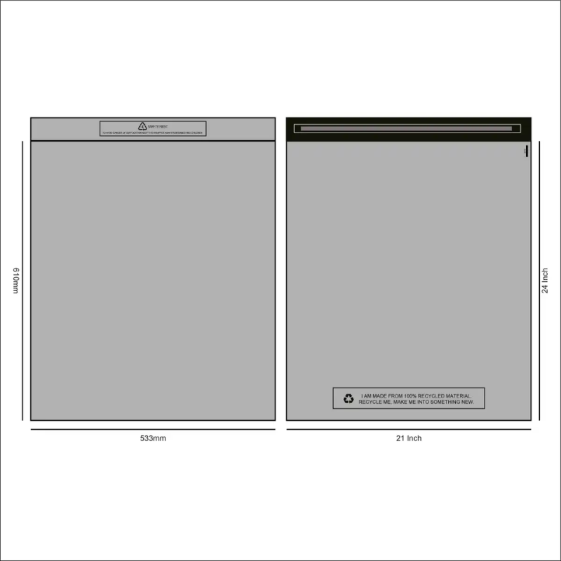 Grey Mailing Bags