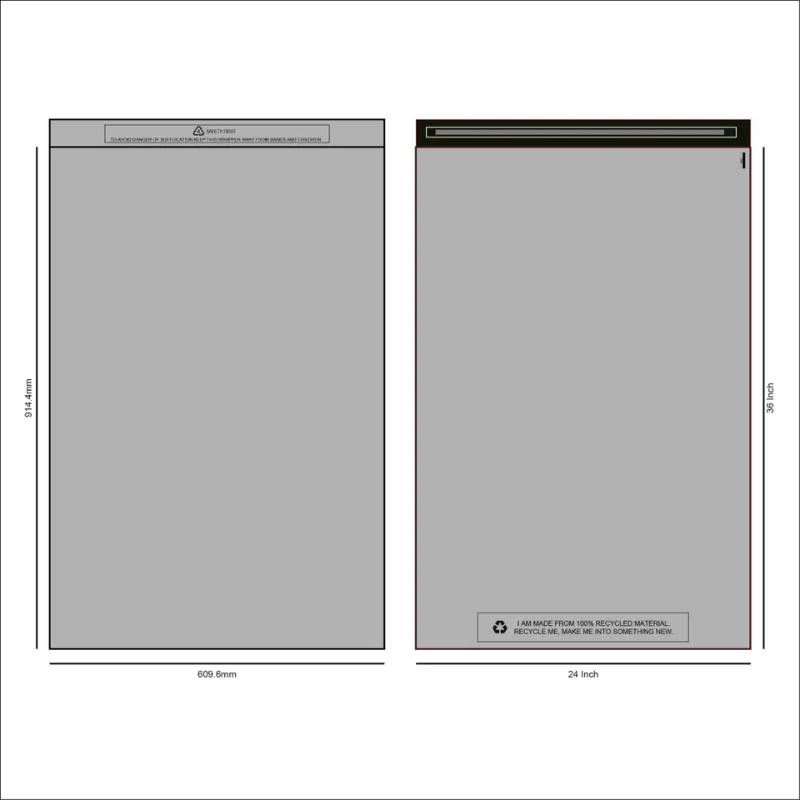 Grey Mailing Bags
