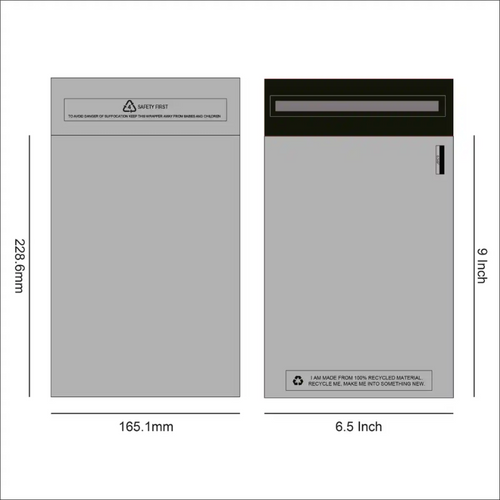Grey Mailing Bags
