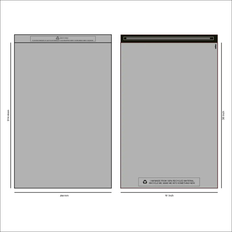 Grey Mailing Bags
