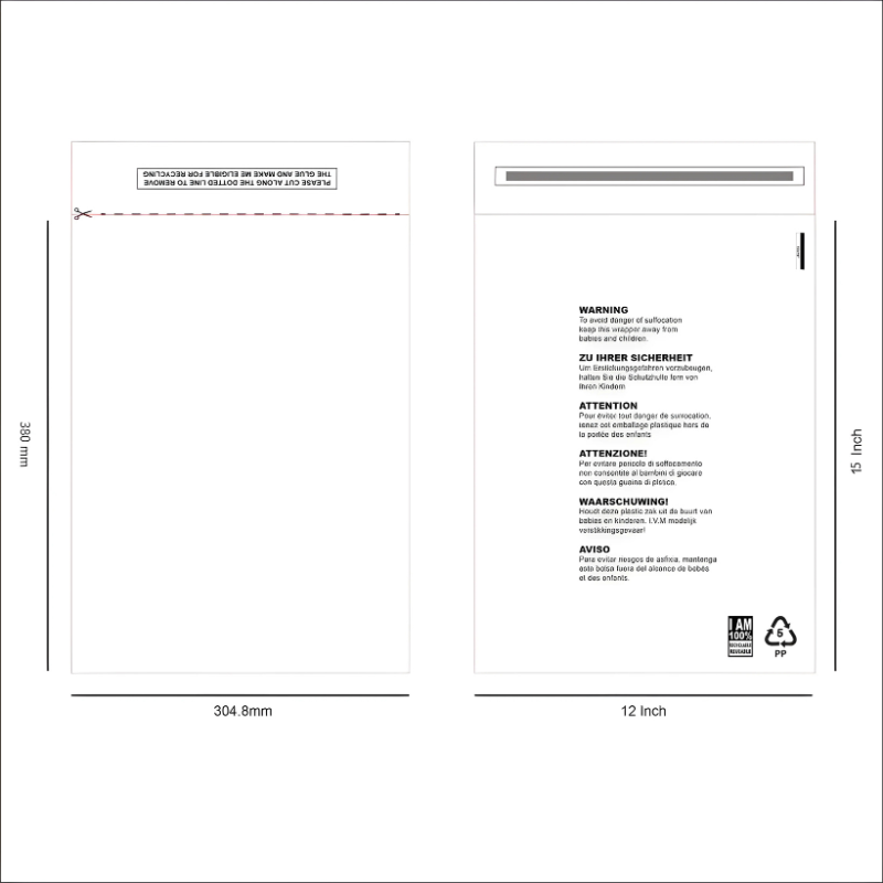 Transparent Mailing Bags / Clear Grament Bags
